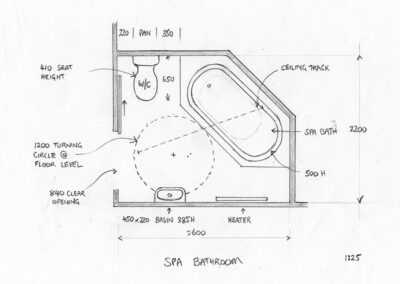 Spa Bathroom Plan